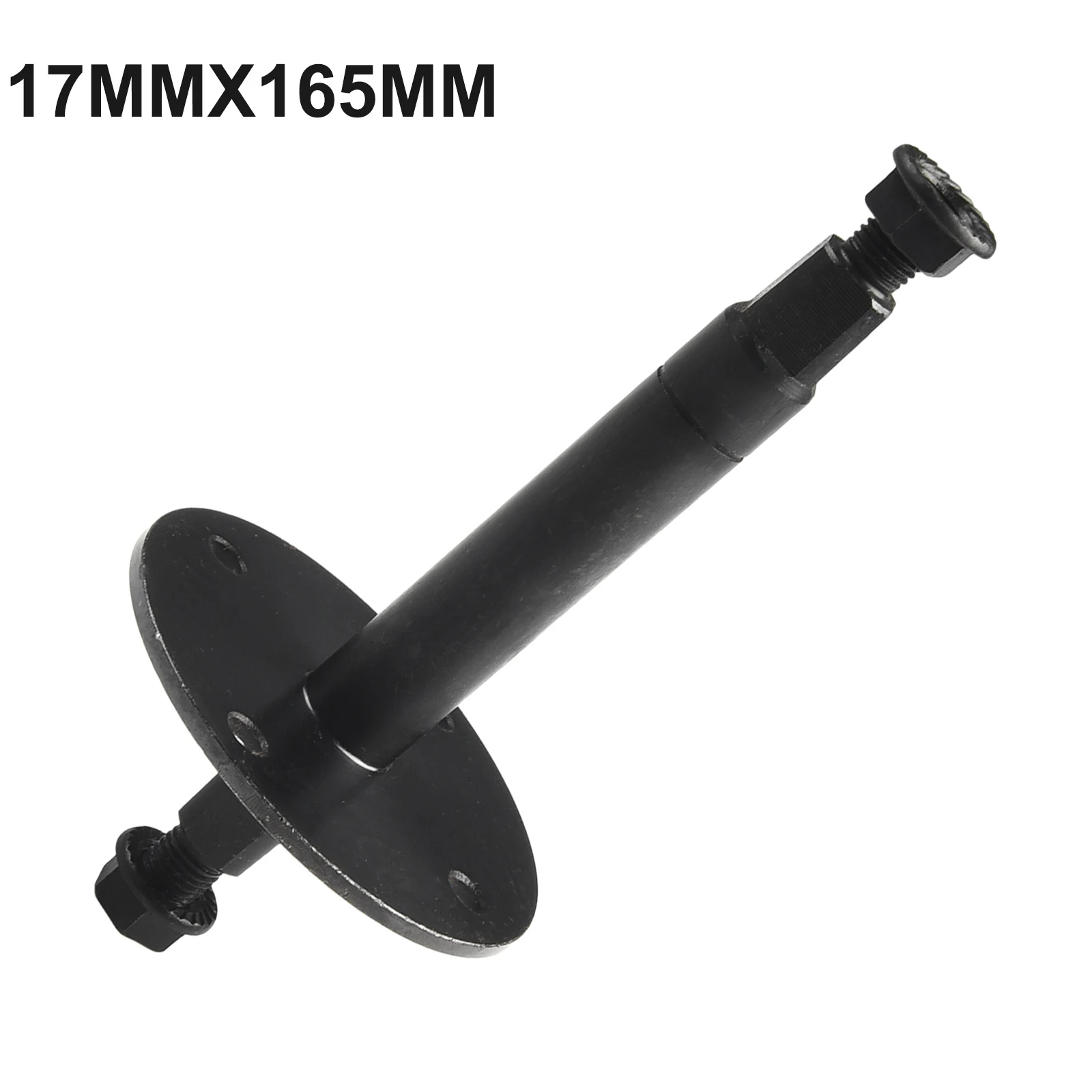 Heavy Duty Metal Exercise Bike Middle Wheel Axle, Ensures Longevity and Strength, Compatible with Various Dynamic Bicycles