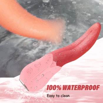 Female Tongue Licking Vibrator Anal Clitoris Stimulator Nipple Massager Soft Cute Pig Tongue Masturbator Erotic Machine Sextoys 3