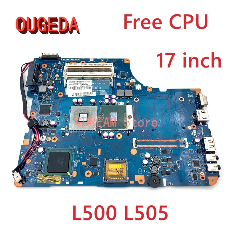 

Материнская плата для ноутбука TOSHIBA Satellite L500 L505 DDR3 GL40 17 дюймов