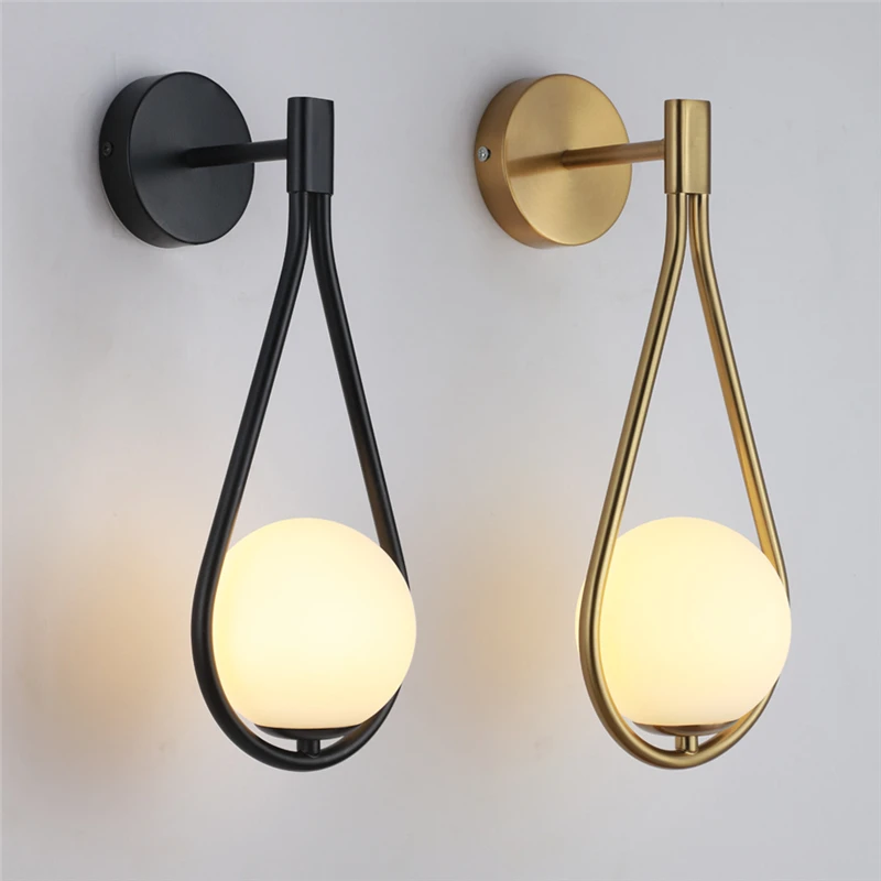 

Modern Creative Ball LED Wall Lamp Home Loft Corridor Bedroom Bedside Hanging Reading Night Light