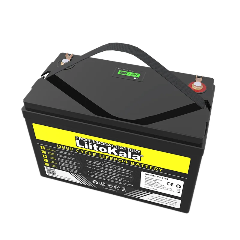 VeitoKala-Batterie Lithium pour Briquet de Voiture, 12V/12,8 V, 60Ah, avec  Chargeur 14,6 V, 24 000 Cycles, Sans Taxes