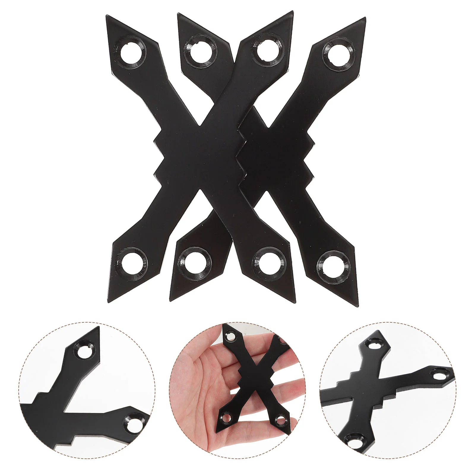 

2 Pcs Skateboard Bridge Convenient Hardwares Portable Washers Professional Gasket Aluminum Sheet