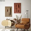 Sandstone Texture Wall Hanging Decorative Paintings Living Room Decoration Background Display Ornaments 3D Relief Wall Picture 1