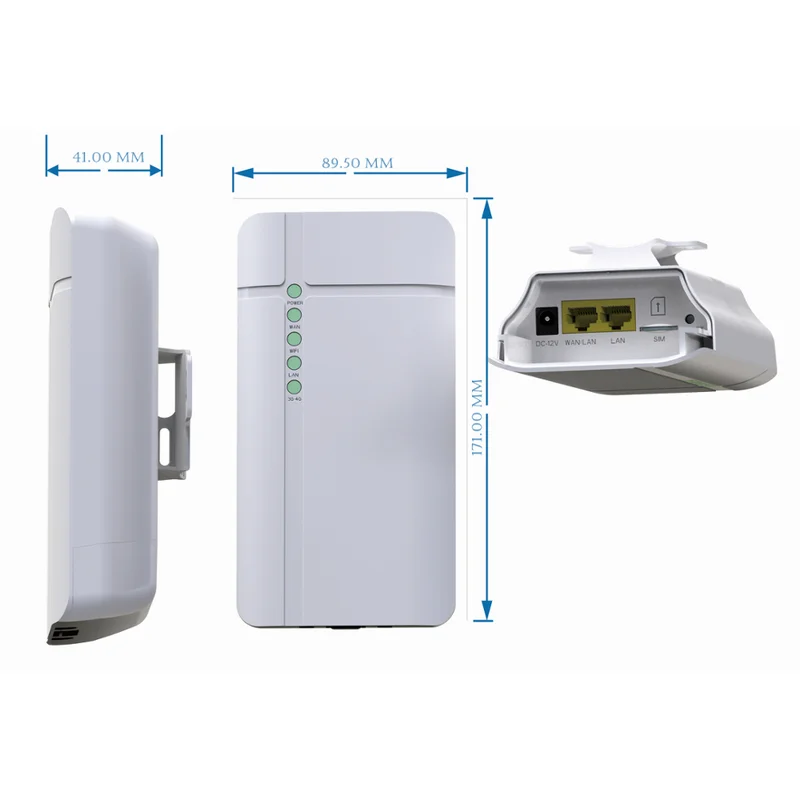 wireless modem amplifier KuWFi Ngoài Trời 4G LTE CPE Router CAT4 150Mbps Chống Nước Không Dây Kích Cho Camera IP Ngoài Vùng Phủ Sóng WiFi Hỗ Trợ 32 Người Sử Dụng wifi booster amplifier