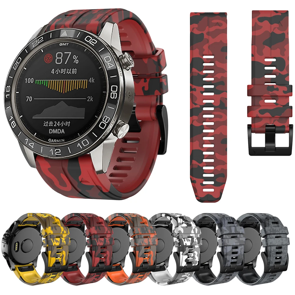 

Спортивный силиконовый ремешок для Garmin Тактический 7 Pro Delta/Bravo быстрое прилегание ремешок для Forerunner 935 945 745 LTE 22 26 мм браслет