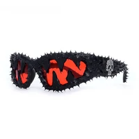 Europe steampunk fashion trend personality small frame sunglasses for men and women handmade vinyl plastic sunglasses