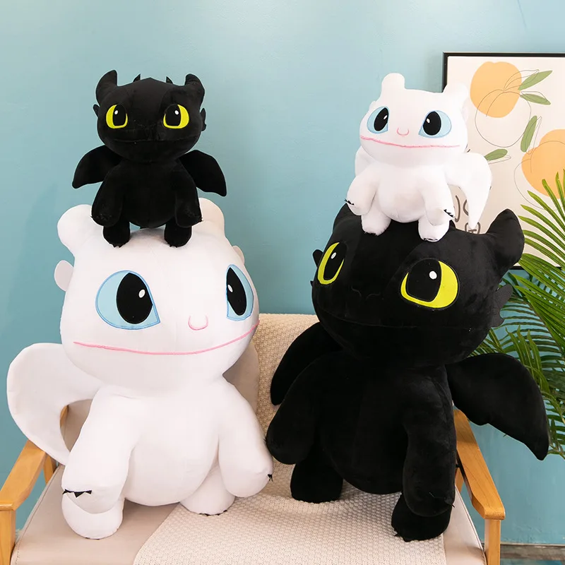 LargeToothlessPlushToyThrowPillowCuteCartoonDragonStuffedToy