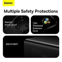 Baseus 100W GaN3 Pro ładowarka biurkowa stacja ładująca szybka ładowarka do iphone 13 12 Pro Max Xiaomi Samsung Laptop 4