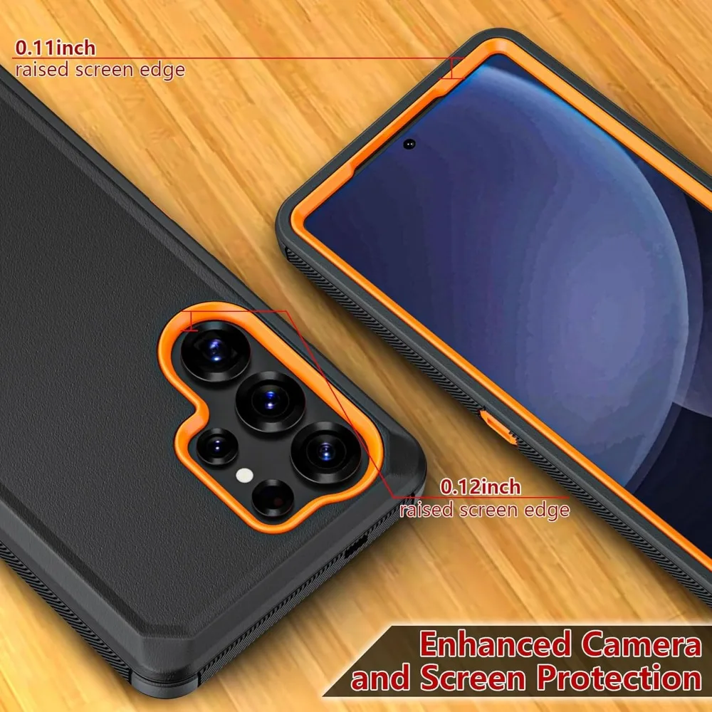 Heavy Duty Rugged Defender Armor Case with Belt Clip and Anti-Drop Protection