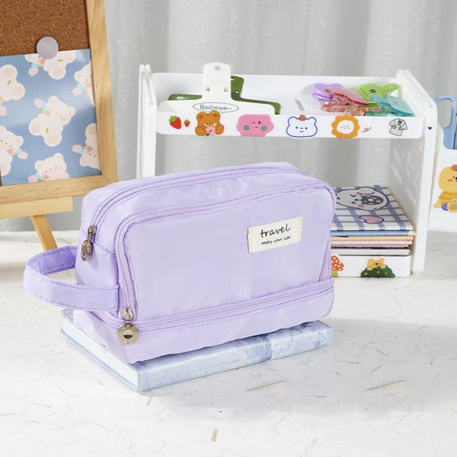 Wholesale Ins Large Capacity Pencil Case Simple Aesthetic School Cases  Kawaii Stationery Box Zipper Pouch Students Supplies From Paronas, $14.07