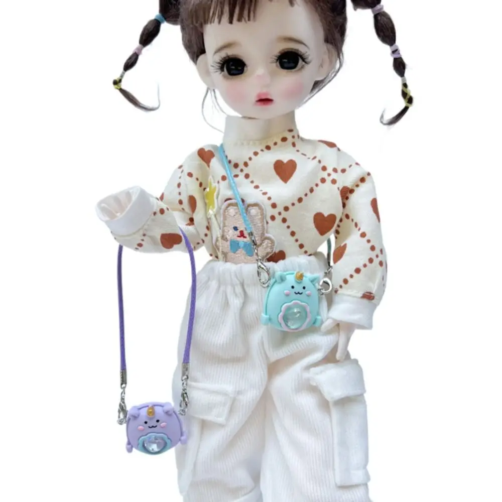 Plastic Doll Shoulder Bag 1/6 1/8 BJD Dolls Bag Colorful Space Backpack For 1/11 OB11 Obitsu11 Dolls DIY Doll Toys Accessories 2