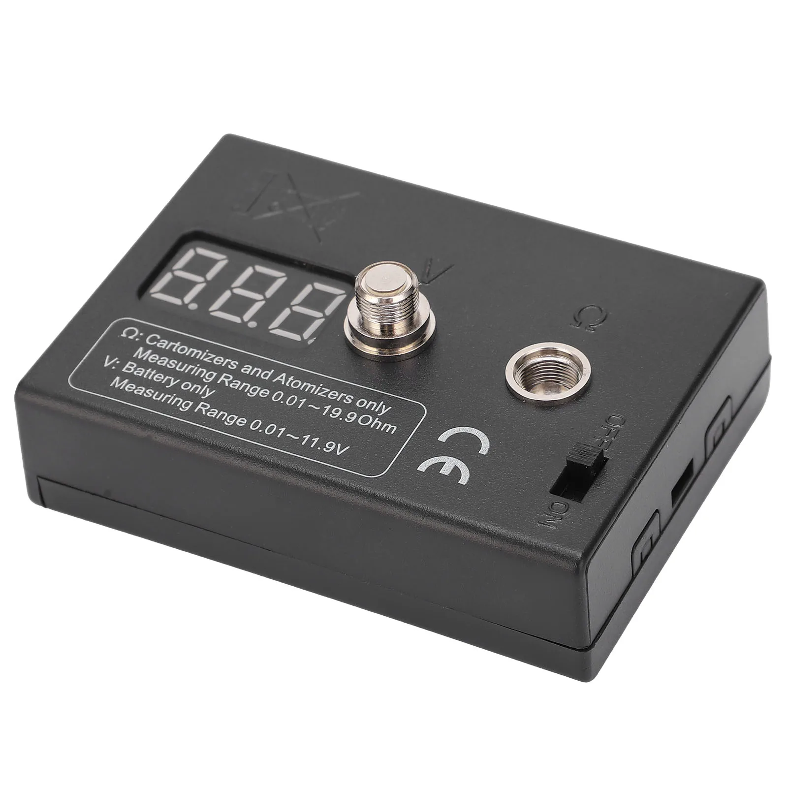 Resistance OHM Meter Measuring Reader Coil Tester Wire DIY Tool for Atomizer 3V 0.01-20&Omega; Resistance Tester