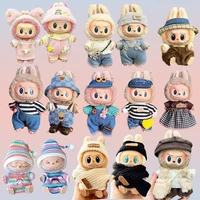 Labubu Clothes Fashion Overalls Labubu Idol V1 V2 Dolls Clothing Accessories 15/17cm Plush Doll Universal Toy Gifts Hot In Stock 1