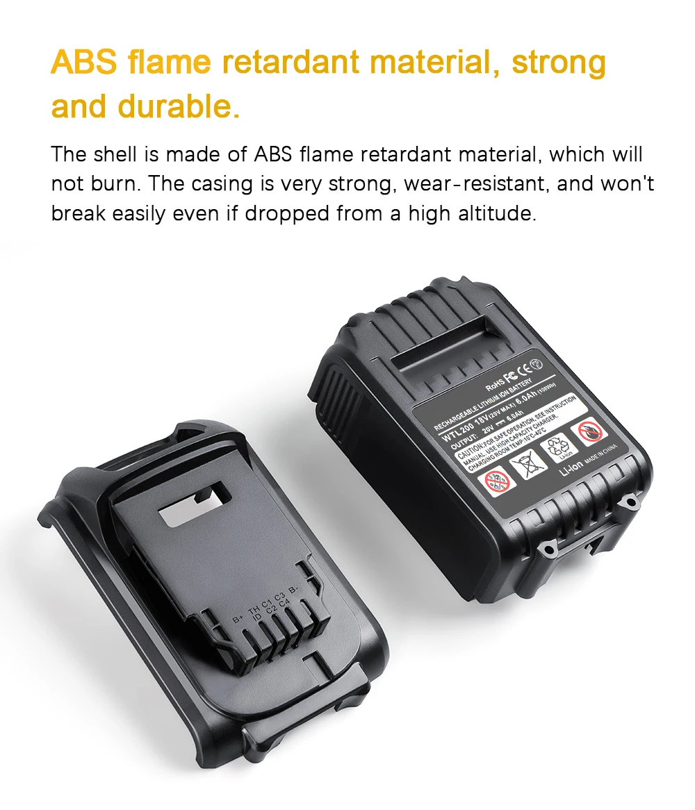 DCB200 Battery Case For Dewalt 18V 20V DIY 3Ah 6.0Ah DCB184 Shell Box with BMS P