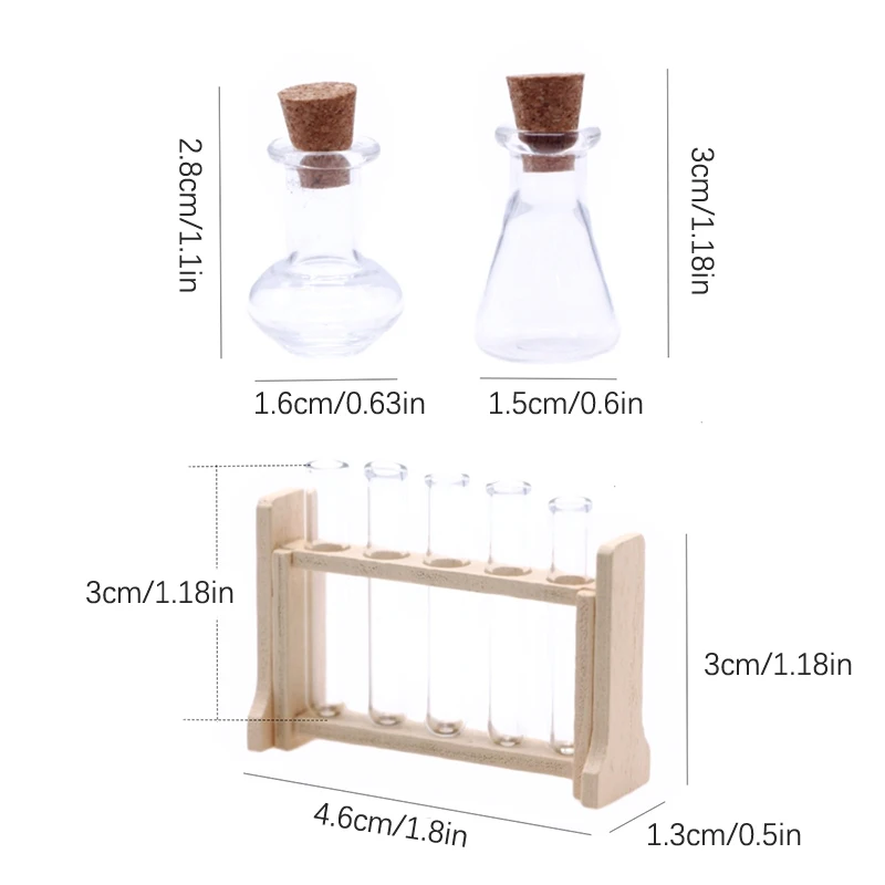 Dolls House Graduated Cylinder Beaker Chemistry Hospital...