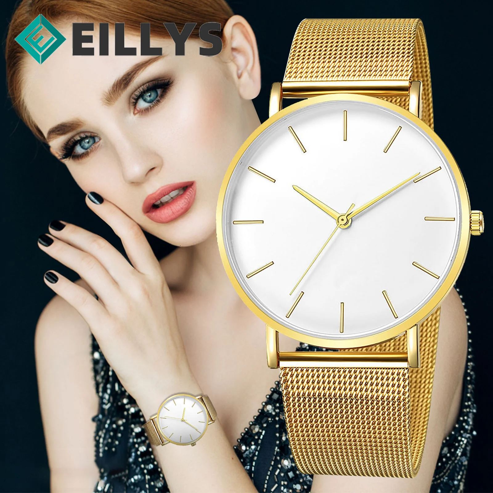 

Eillysevens Hot Quartz Watches Fashion Men Stainless Steel Watch Luxury Quartz Wristwatch Business Watches Man Relogio Masculino