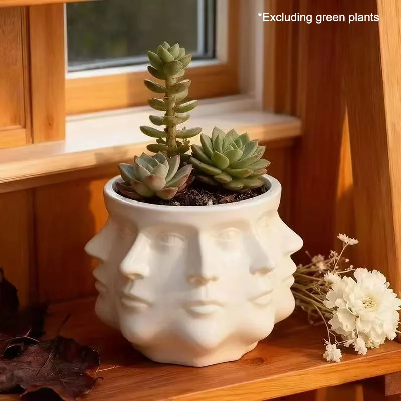 Versatile Artistic Flower Pot for Indoor and Outdoor Decor