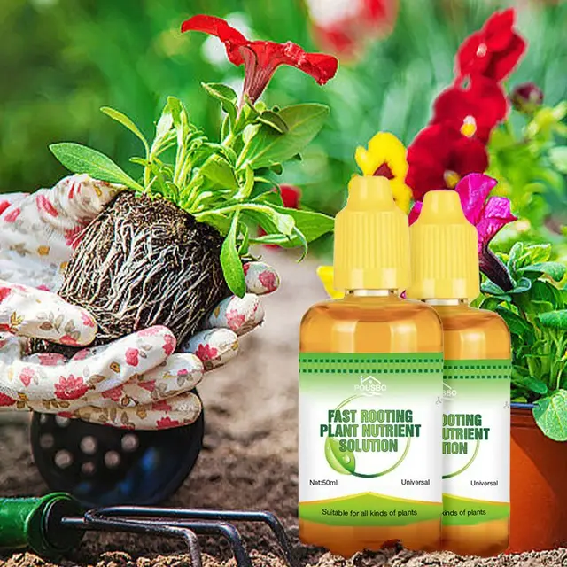 Gyors Gyökérzetű Tápanyagoldat Növényi Növekedés Fokozó Műtrágya Kerti Hidroponikus Cserepes Virág Bonsai Növekedéshez