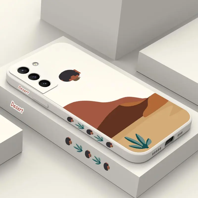 Custodia Per Telefono In Silicone Sand Dunes Per Samsung Galaxy S21 S21Plus S21Ultra S21Fe S23Fe 22Ultra S23 S23Plus S22 S20Fe S20 S10 Cover