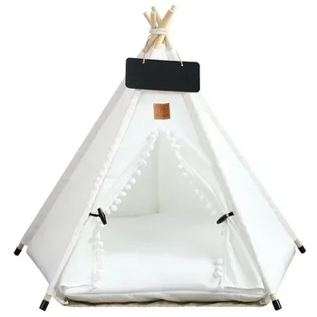 Portable Pet Teepee Tent Bed 1