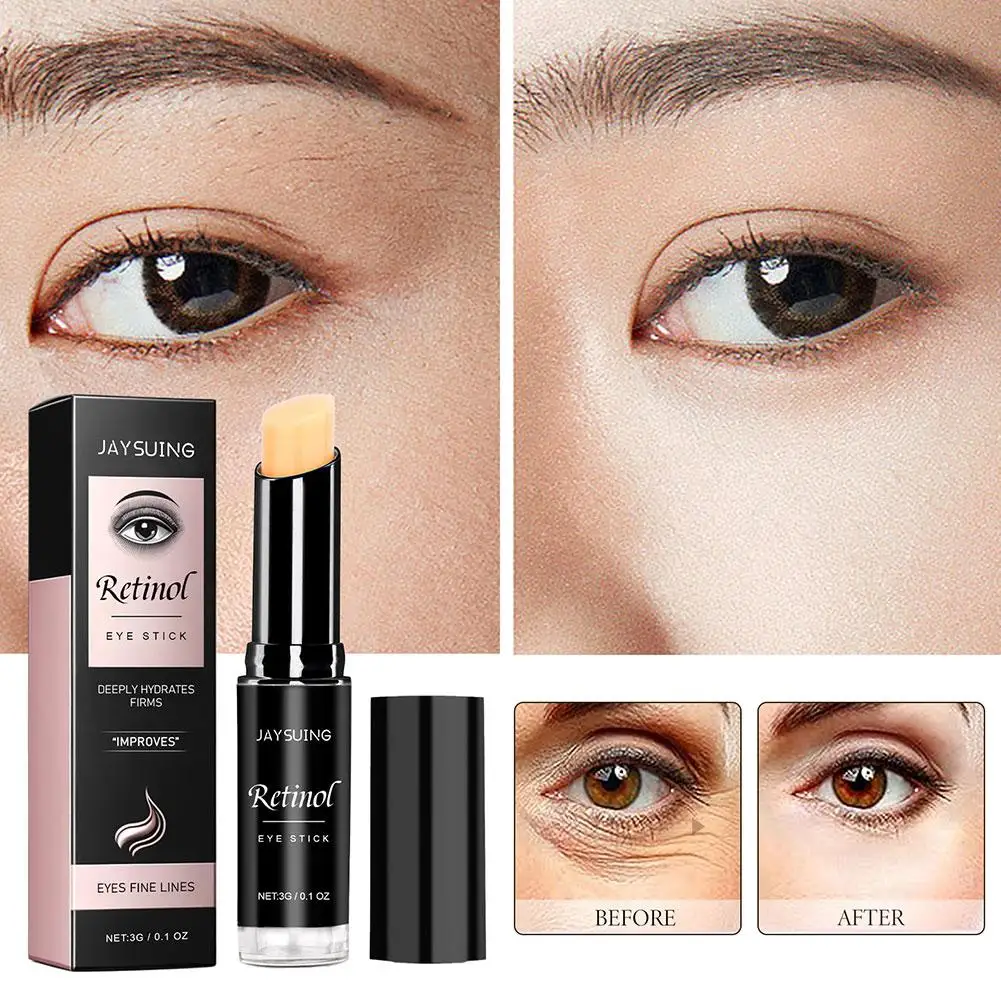 

Retinol Eye Cream Stick Anti Puffiness Aging Dark Circles Bags Eye Remover Lines Firming Balm Lifting Reduce Fine Wrinkles K0h0