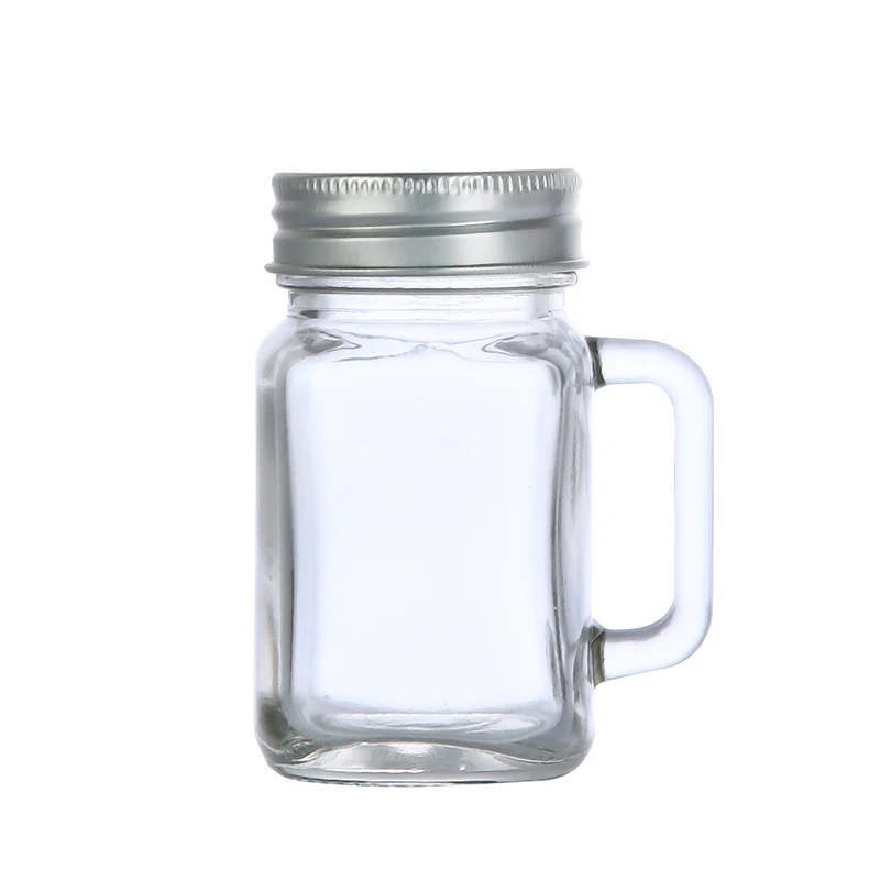 1Pc 40ml Mini Jam Honey Jar Portable Leakproof Coffee Milk Juice Bottle With Lid Home Party Bar Vodka Spirits Shot Glass 6