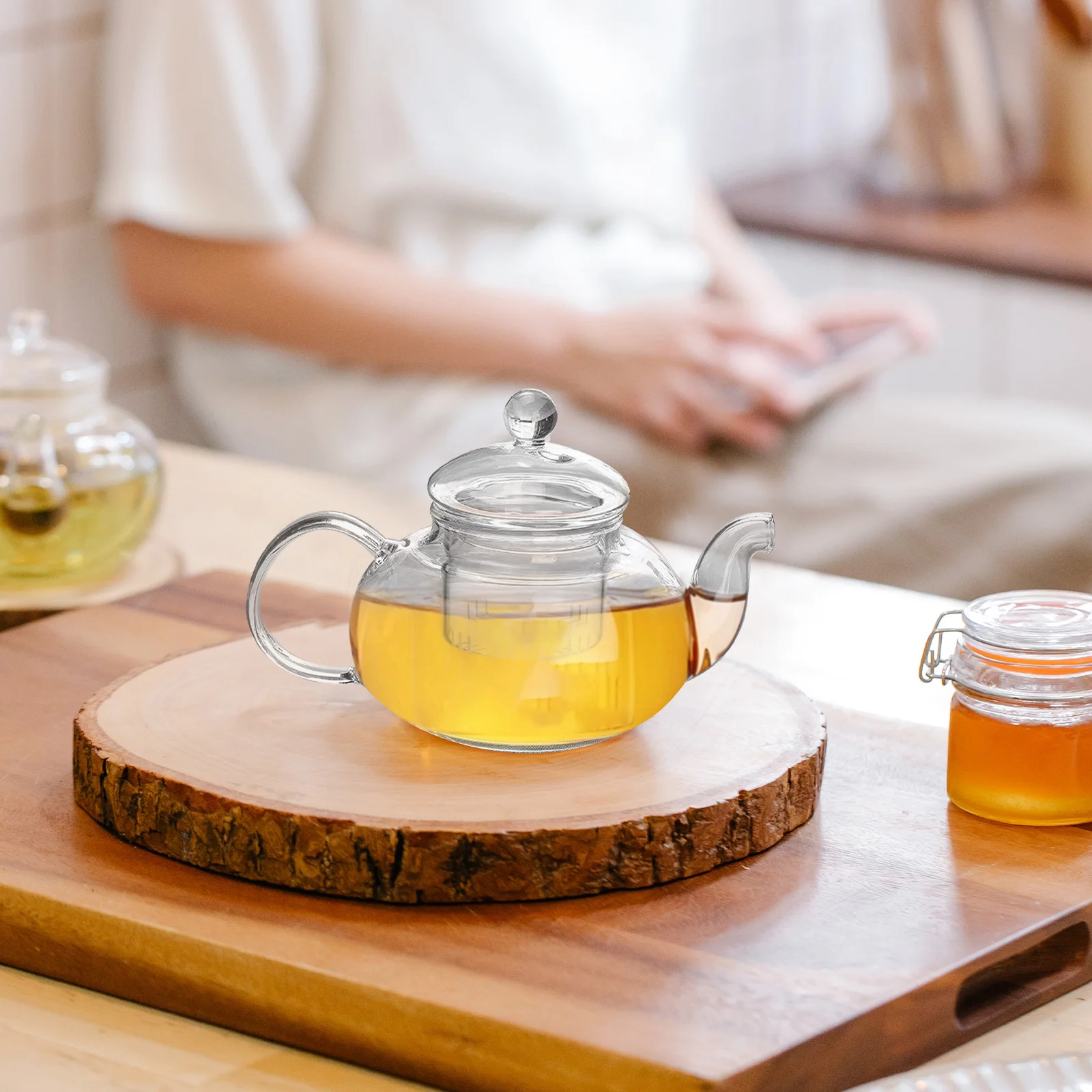 Tea Strainer Infuser Glass Filterloose Colanders Strainers Teapot Leafsteeper Pot Lids Clear Filters Accessories Replacement tea infuser tea strainer tea filter