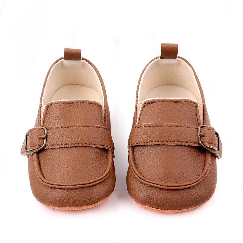 Baby First Walker Shoes Boy Shoes 0 to 3 6 9 12 18 Months Soft Sole PU Leather Baby Shoes Anti-slip Toddler Kids Girl 1 to 2 Yrs 2