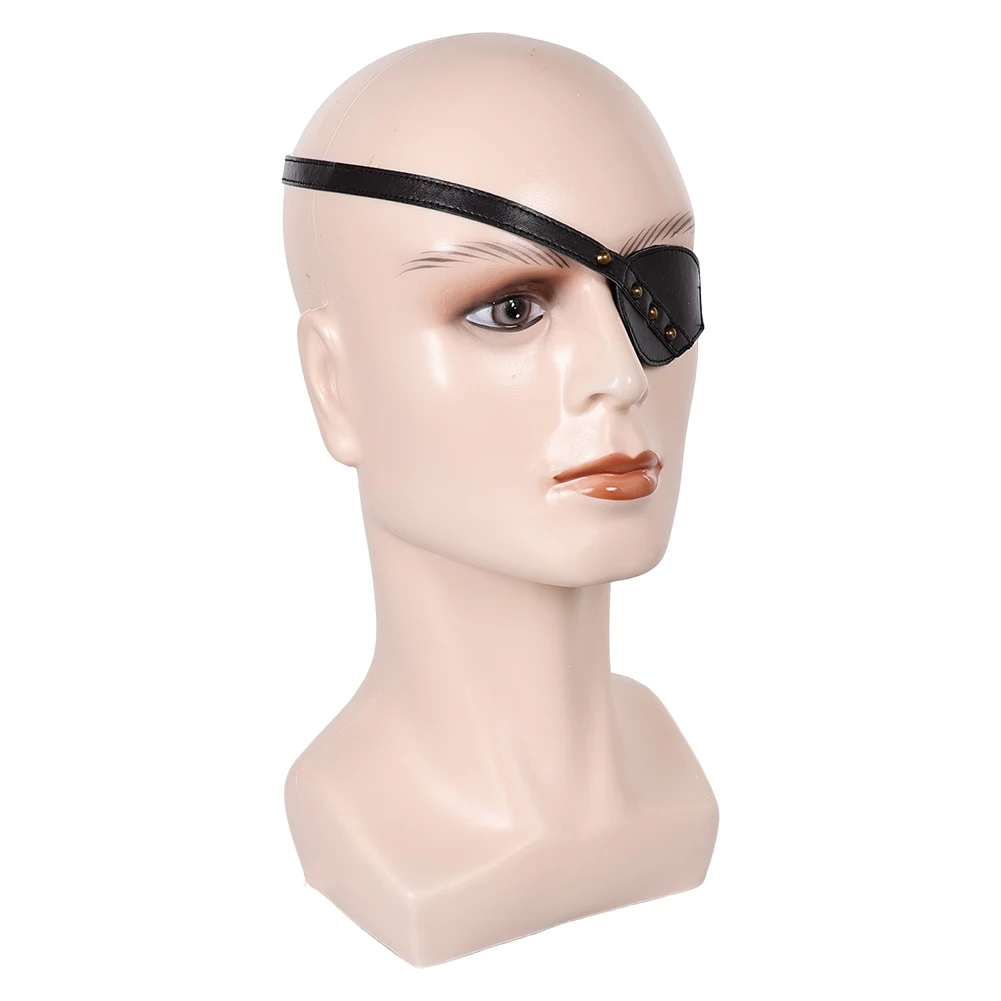 TV House Cosplay The Dragon Disguise Prince Aemond Cosplay Single Eye Mask Patch Costume Accessories Men Patch Halloween Props half face mask