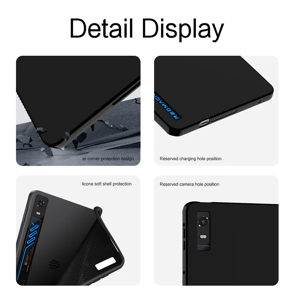 Premium Silicone TPU Protective Back Cover for Gaming Tablet, 9.06''