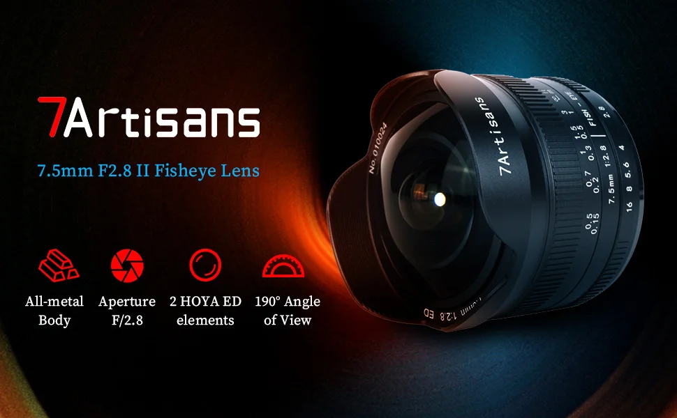 7artisans 7.5mm F2.8 Mark II Ultra Wide-Angle Fisheye Manual