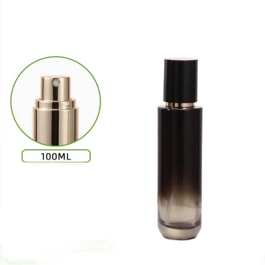 

100ml110ML black glass vacuum pump bottle serum/lotion/emulsion/foundation/toner moisture toiletskin care cosmetic packing