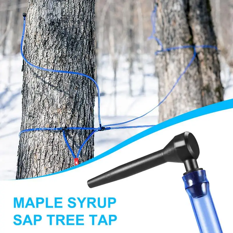Maple Syrup Tapping Kit Food-Grade Silicone Tree Taps In L-Shape Energy-Saving And Efficient Maple Syrup Taps For Trees