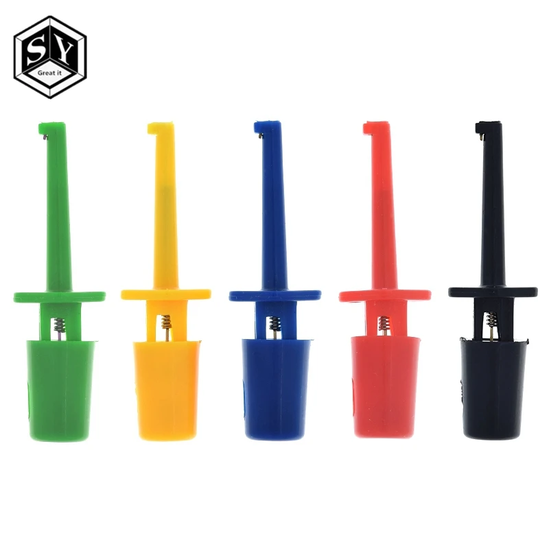 10pcs Mini Single Test Hook Clip Test Probe For Electronic Testing Ic