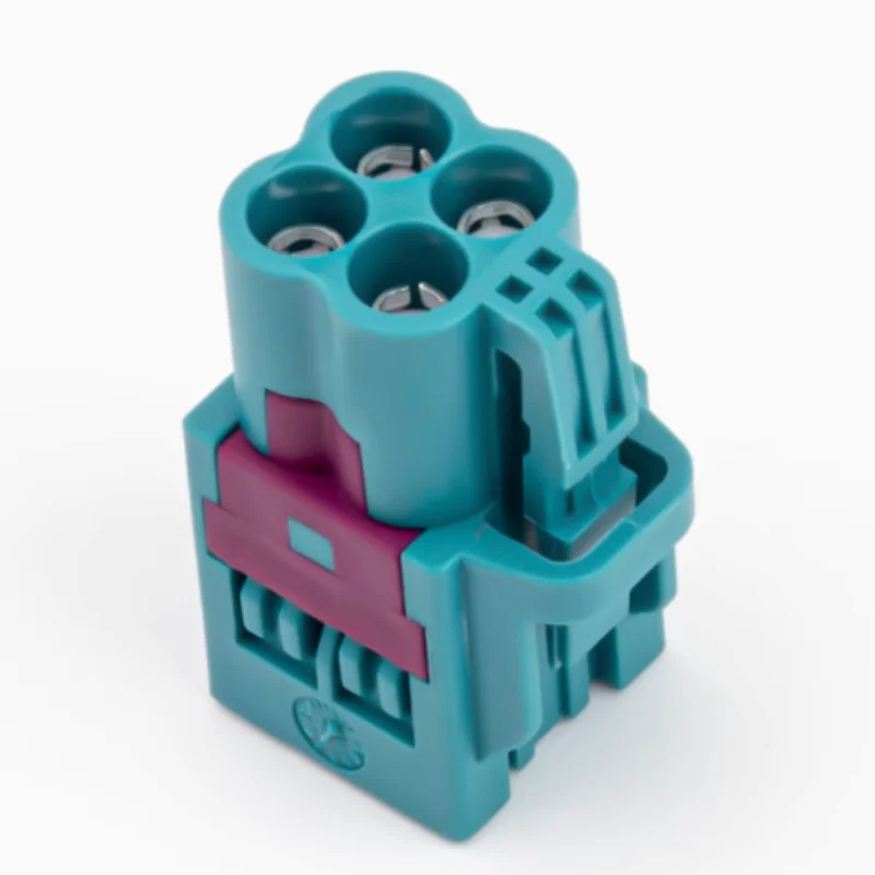 1PC MINI FAKRA car connector female 4 in 1 Z type water blue straight female Bluetooth GPS car use Automotive connector adapter