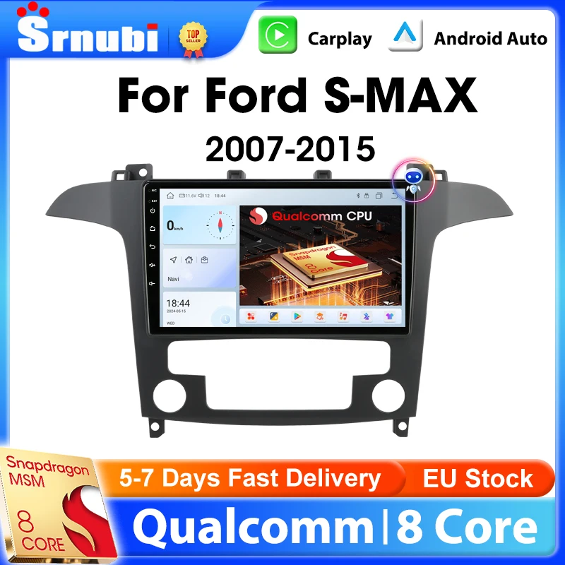Srnubi 2Din Android Auto Radio Für Ford S-MAX 2007-2015 Drahtlose Carplay Android auto Multimedia Player Navigation GPS Steuergerät