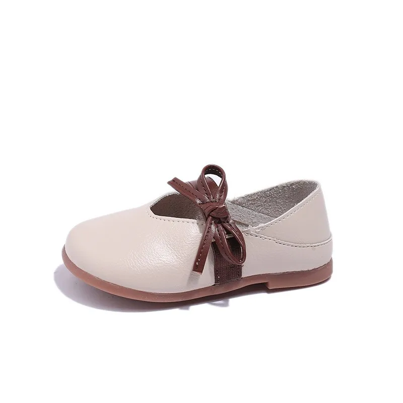 

CUZULLAA Spring Autumn Children Girls Fashion Butterfly-Knot Casual Shoes Kids Girls Non-Slip Sole Flats Size 23-34