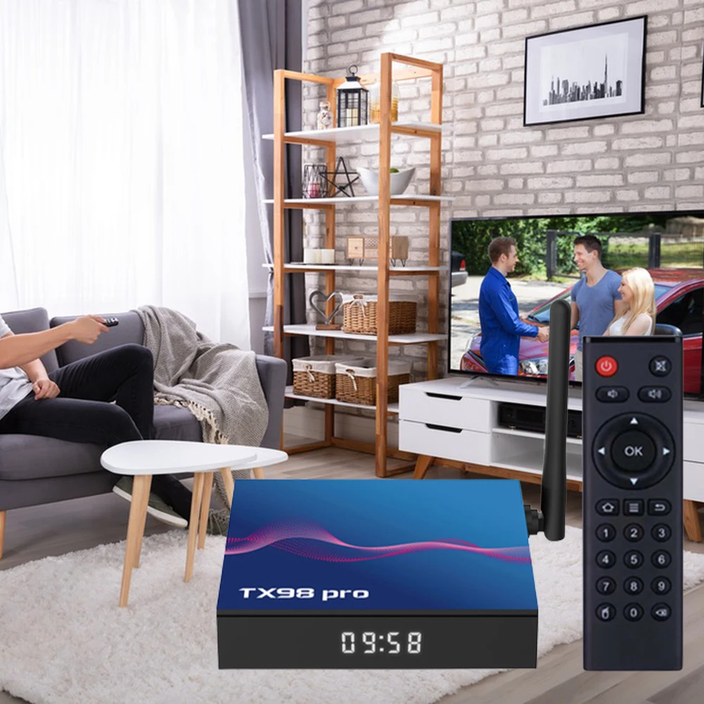 Bt5.0 Tv Box Con Doppio Lettore Medias Ad Alto Guadagno Wifi Ad Alta Definizione Per Soggiorno Camera Da Letto