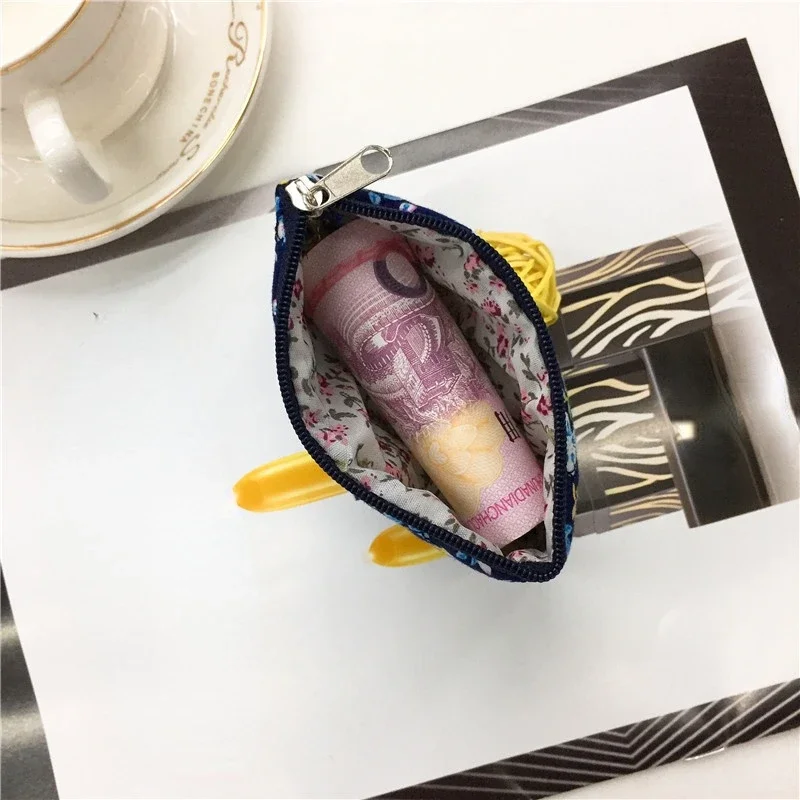 Korean Canvas Coin Purse for Women Mini Purse Fashion Zipper Ladies Small Money Wallet Floral Print Key Coin Storage Bag coin purse,coin wallet,women wallet,change bag