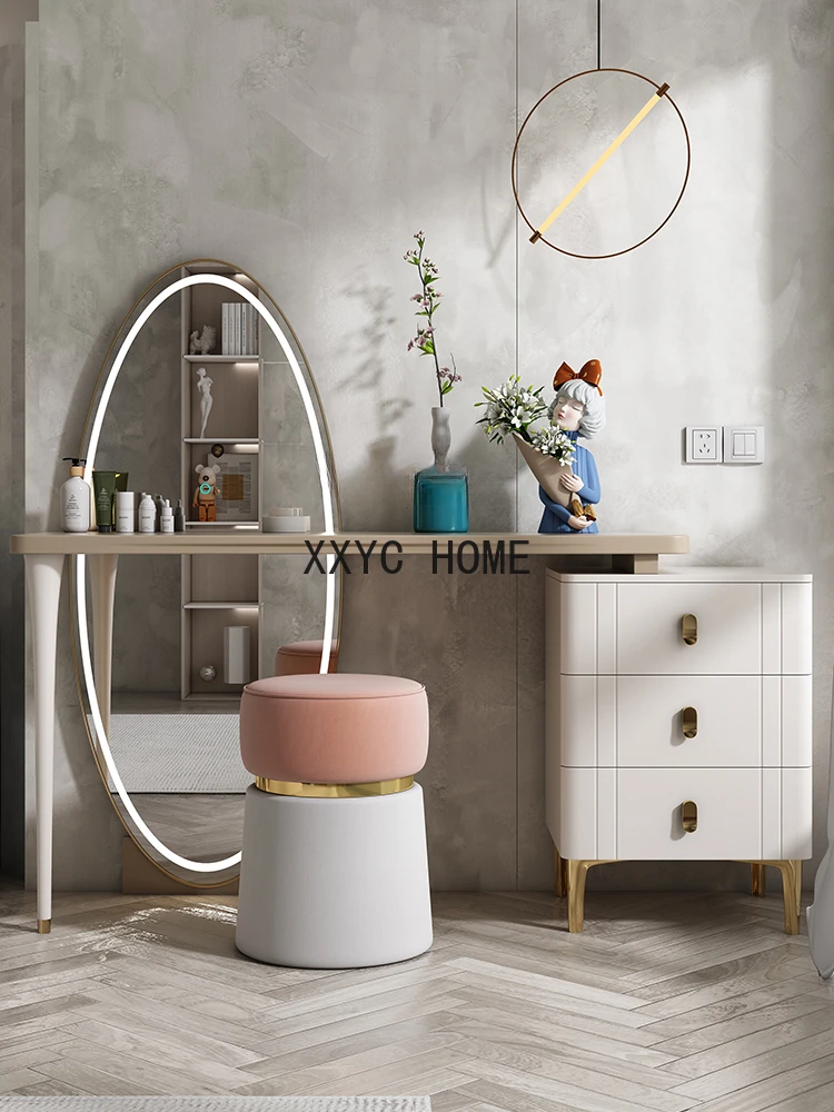 

Комод для спальни, современный простой и роскошный стол для макияжа, встроенный зеркальный шкафчик