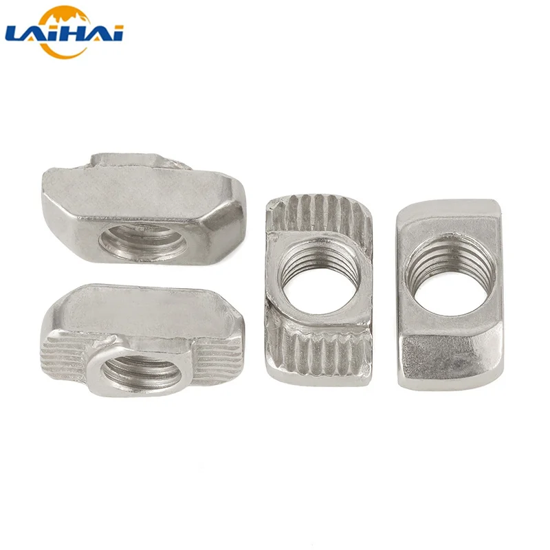 

10/20/50 pieces m3 M4 M5 M6 M8 M10 slotted T-shaped sliding nut T-shaped thread hammer lower thread or aluminum profile fixed