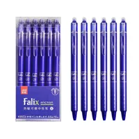 0.5mm Retractable Erasable Gel Pens Set with Refills Black Blue Gel Ink Built-in Eraser Office Supplies Exam Stationery Kit 1