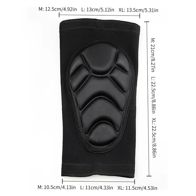 2PCS Anti-Collision Elbow Pads for Sports - EVA Foam Protection, Non-Slip Design for Dance, Cycling & Outdoor (Black) 5