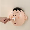 Kawaii Cartoon Paper Roller Creative Household No-Punch Tissue Box Wall Mounted Tissue Box For Kitchen Bathroom 1
