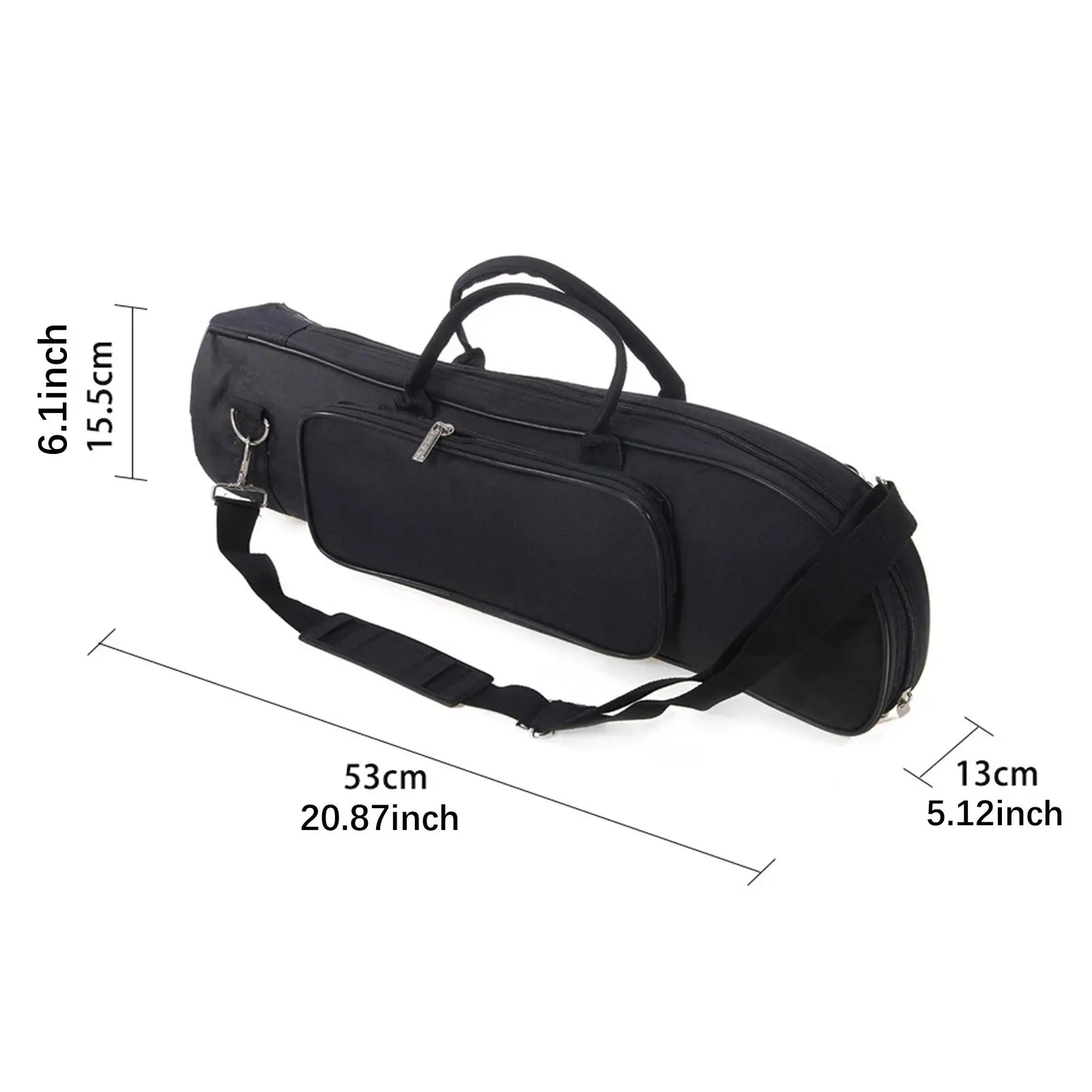 트럼펫 가방 어깨끈이 있는 옥스포드 천, 트럼펫 액세서리, 여행 콘서트용 휴대..