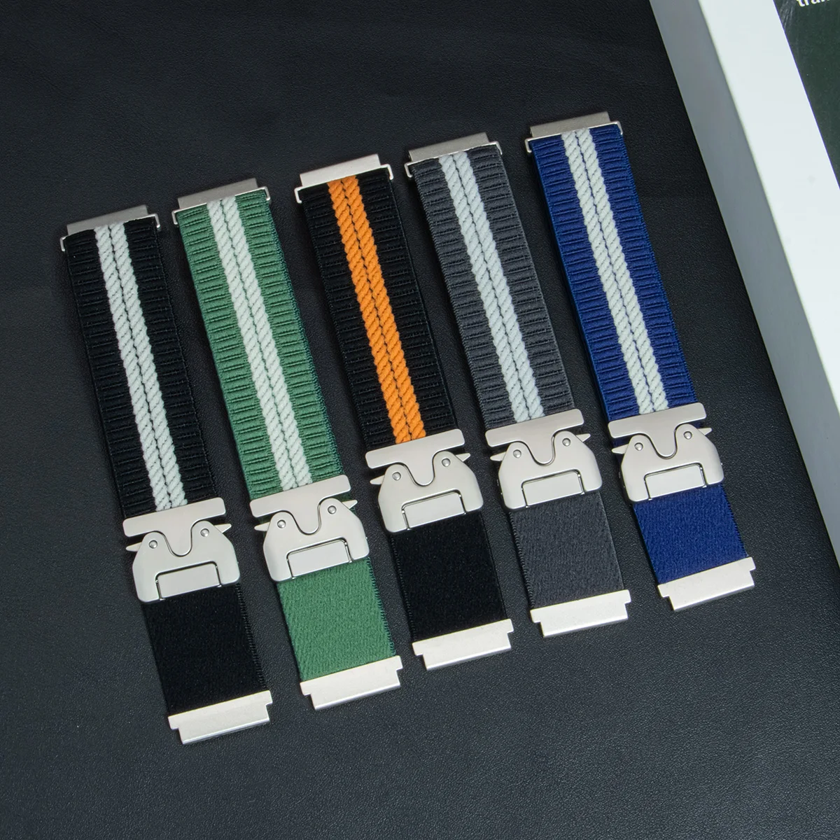 Braided Soft Nylon Sports Strap - 22mm