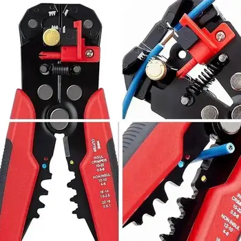 Crimper Cable Cutter Automatic Wire Stripper Multi Functional Rapid String Plers Crimping Pliers Terminal 0.2-6.0mm² 2