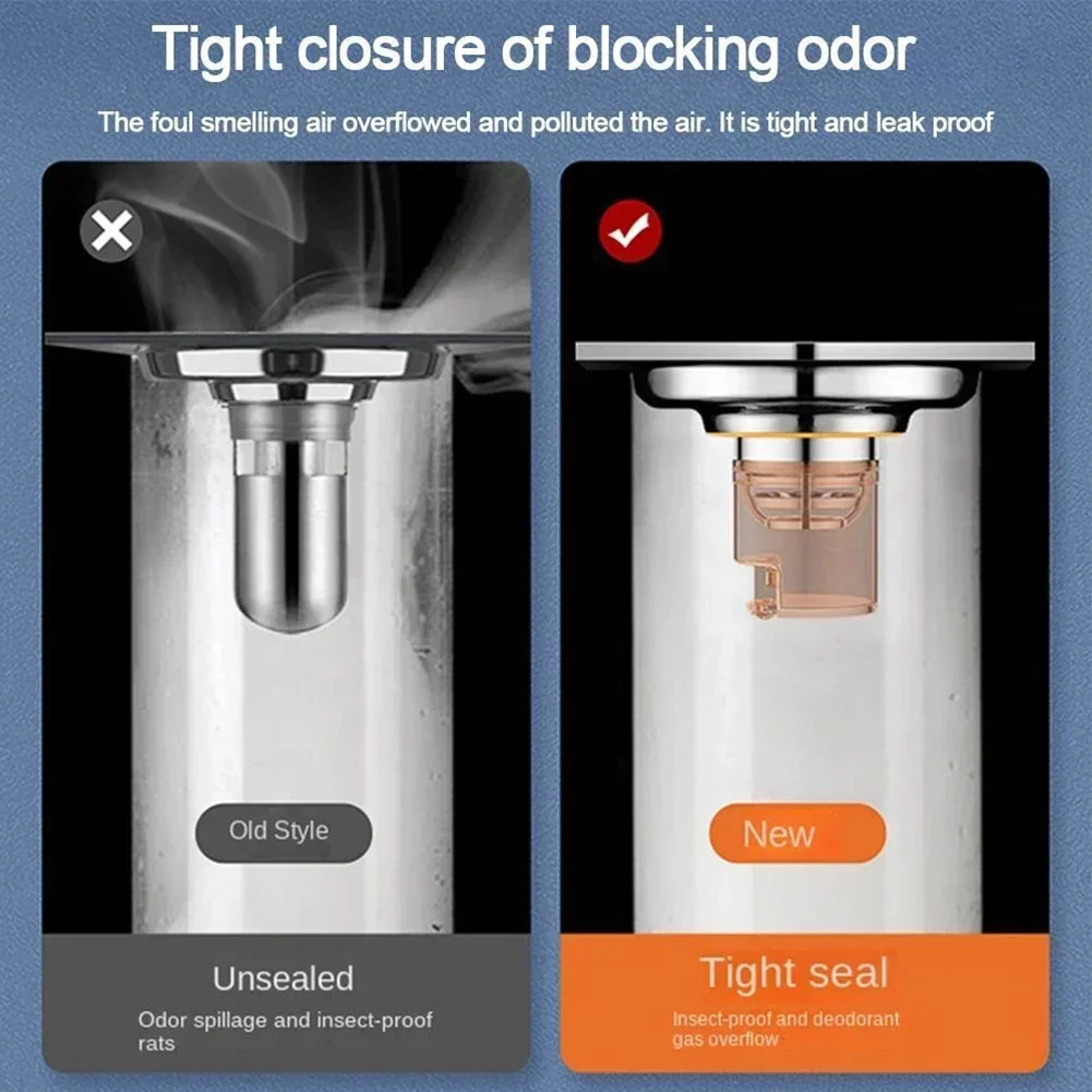 Drain trap Bath Shower Floor Strainer Cover Plug Trap One-Way Drain Valve Toilet Insect Prevention Deodorant Sewer Strainer drain filter floor drain filter floor drain deodorant shower drain cover drain stopper shower water stopper silicone drain stopper shower drain drain strainer floor drain valve