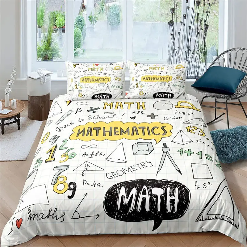 Periodic Table of Elements Duvet Cover Science Bedding Set Microfiber Chemistry Lovers Learning Image For Kids Teens Adult Decor 5