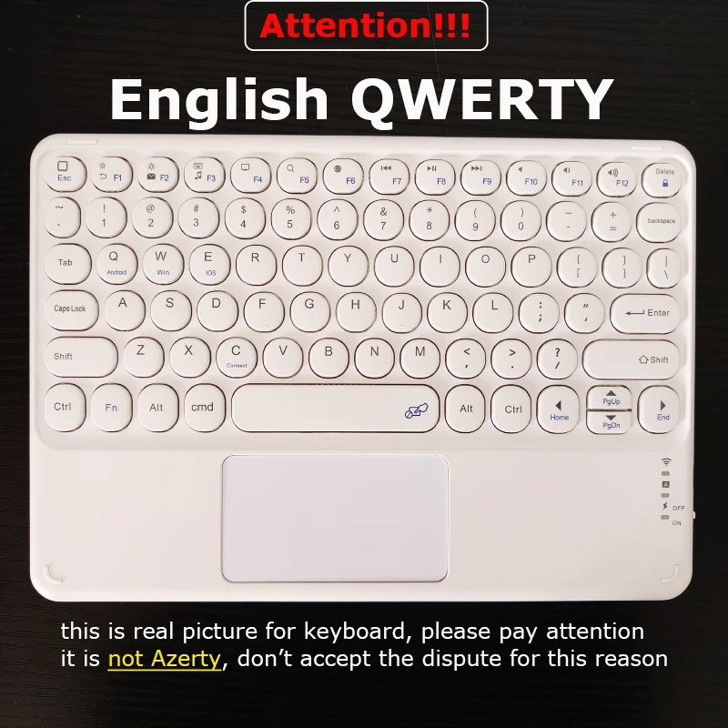 10 inch Wireless Phone Tablet Keyboard and Touchpad for iPad Air 4 Pro 11 Bluetooth-compatible Mouse for Huawei Matepad Keyboard wireless keyboard,wireless keyboard mouse,tablet keyboard,ipad keyboard,tablet keyboard case